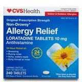 CVS Health 24HR Non Drowsy Allergy Relief Loratadine Tablets, thumbnail image