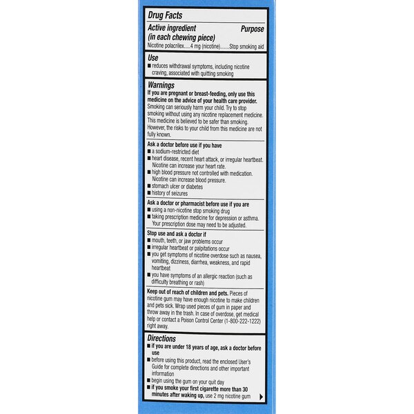 CVS Health Sugar Free Nicotine Gum, Original