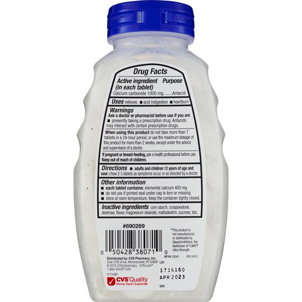 CVS Health Antacid Chewable Tablets