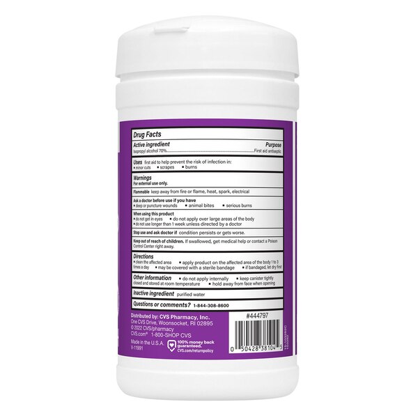 CVS Health Rubbing Alcohol Wipes