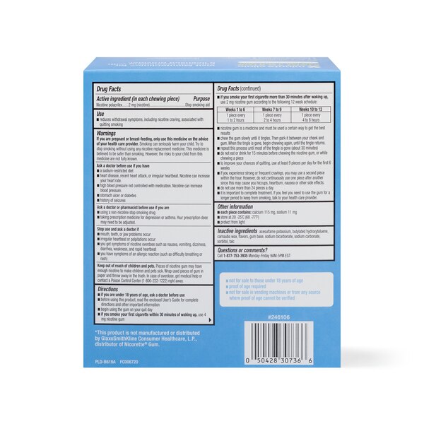 CVS Health Sugar Free Nicotine Gum, Original