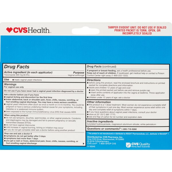 CVS Health Tioconazole 1 Ointment, 0.16 OZ