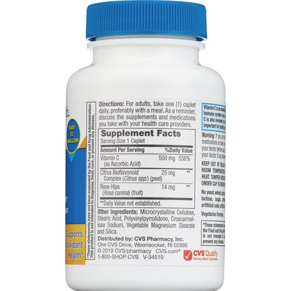CVS Health Vitamin C Caplets, 100 CT