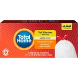 Total Home Drawstring Tall Kitchen Trash Bags, Odor Control, thumbnail image