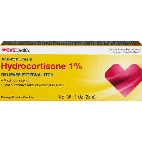 CVS Health Maximum Strength Hydrocortisone 1% Anti-Itch Cream, 1 OZ