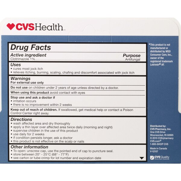 CVS Health Antifungal Jock Itch Cream