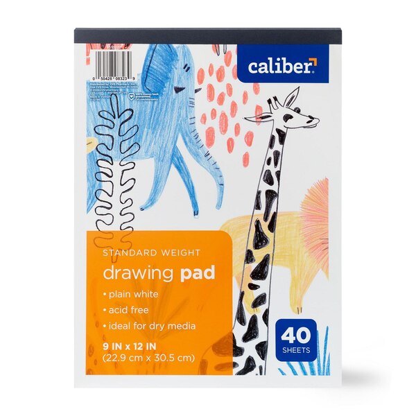 Caliber Drawing Pad Plain White