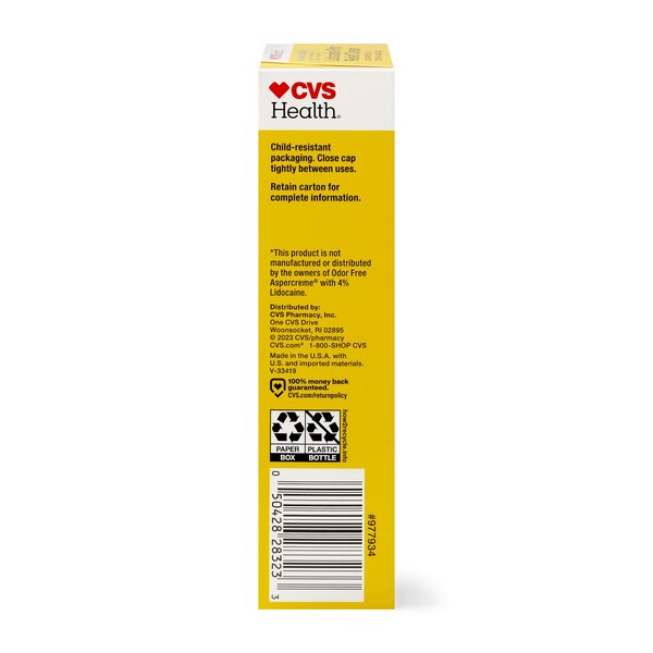 CVS Health Maximum Strength Lidocaine Pain Relief Cream
