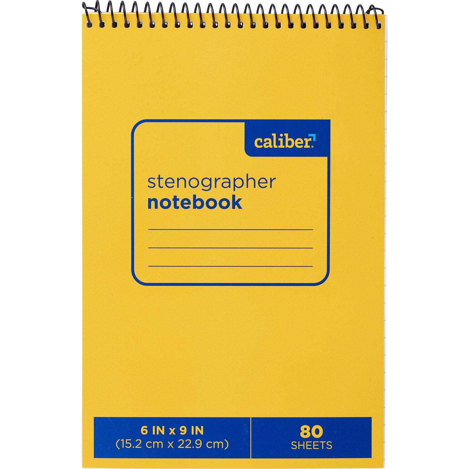 Caliber Stenographer Notebook 6 in. x 9 in., 80 Sheets