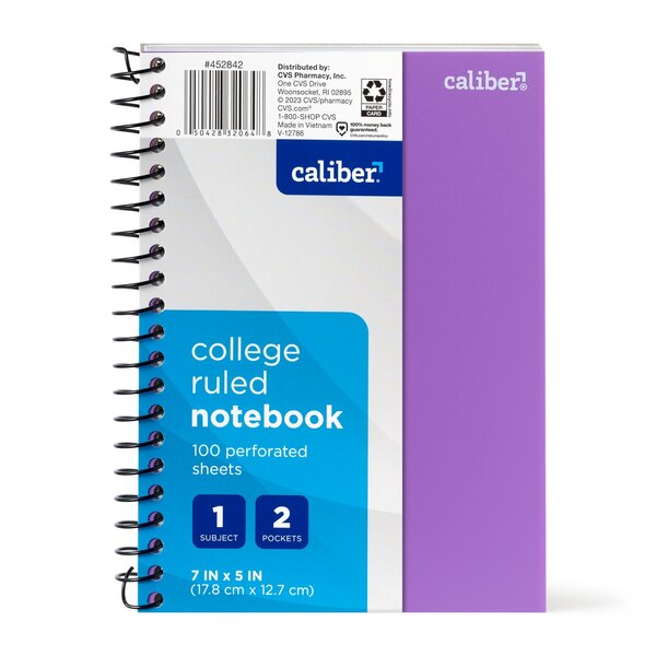 Caliber 1 Subject Notebook