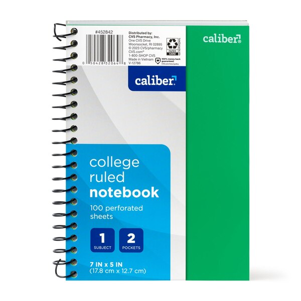 Caliber 1 Subject Notebook