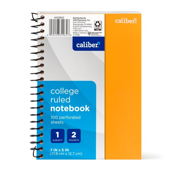 Caliber 1 Subject Notebook