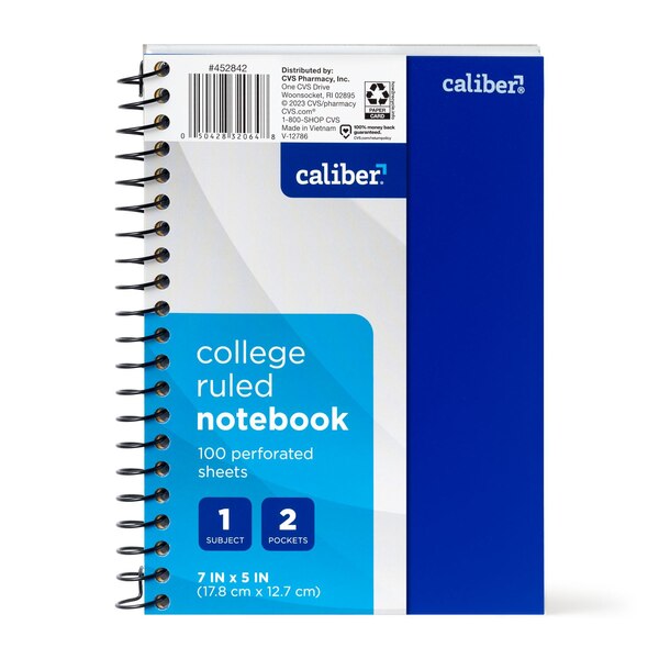 Caliber 1 Subject Notebook