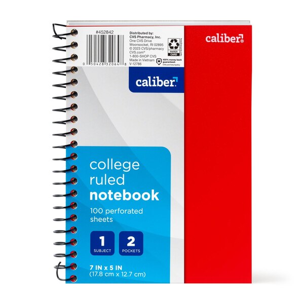 Caliber 1 Subject Notebook