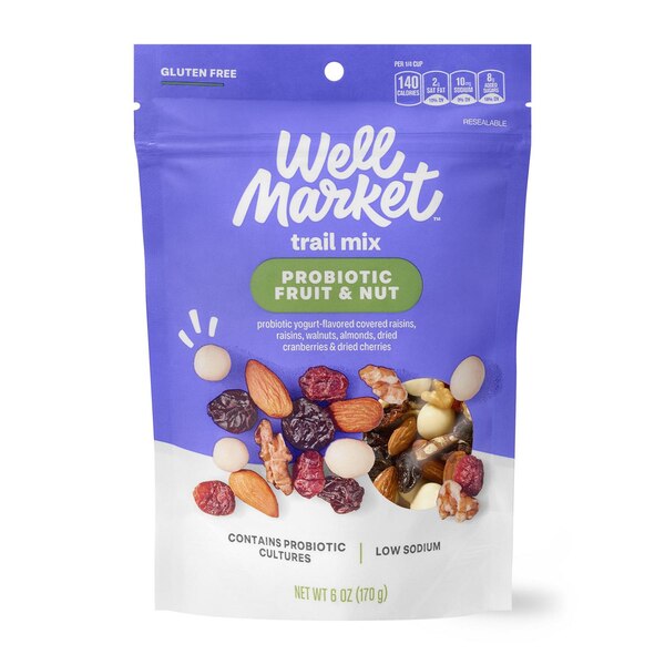 Well Market, Probiotic Fruit & Nut Trail Mix, 6 oz