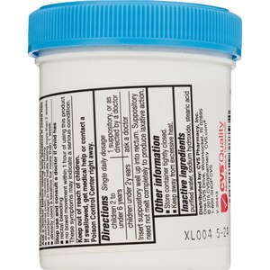 CVS Health Glycerin Suppositories Children's Laxative, 25 CT