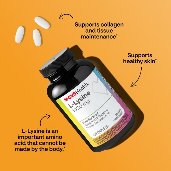 CVS Health L-Lysine Caplets, 100 CT