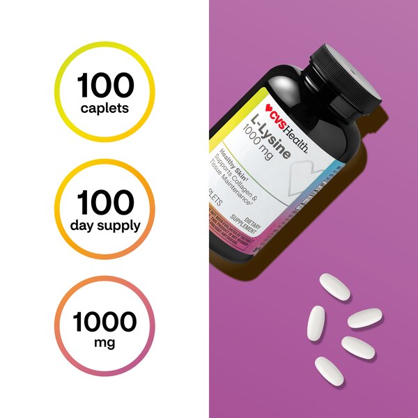 CVS Health L-Lysine Caplets, 100 CT