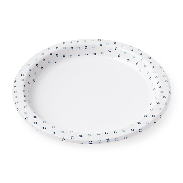 Total Home Decorated Paper Plates, 8.75 in, 48 ct
