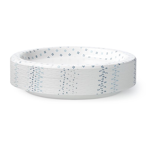 Total Home Decorated Paper Plates, 8.75 in, 48 ct