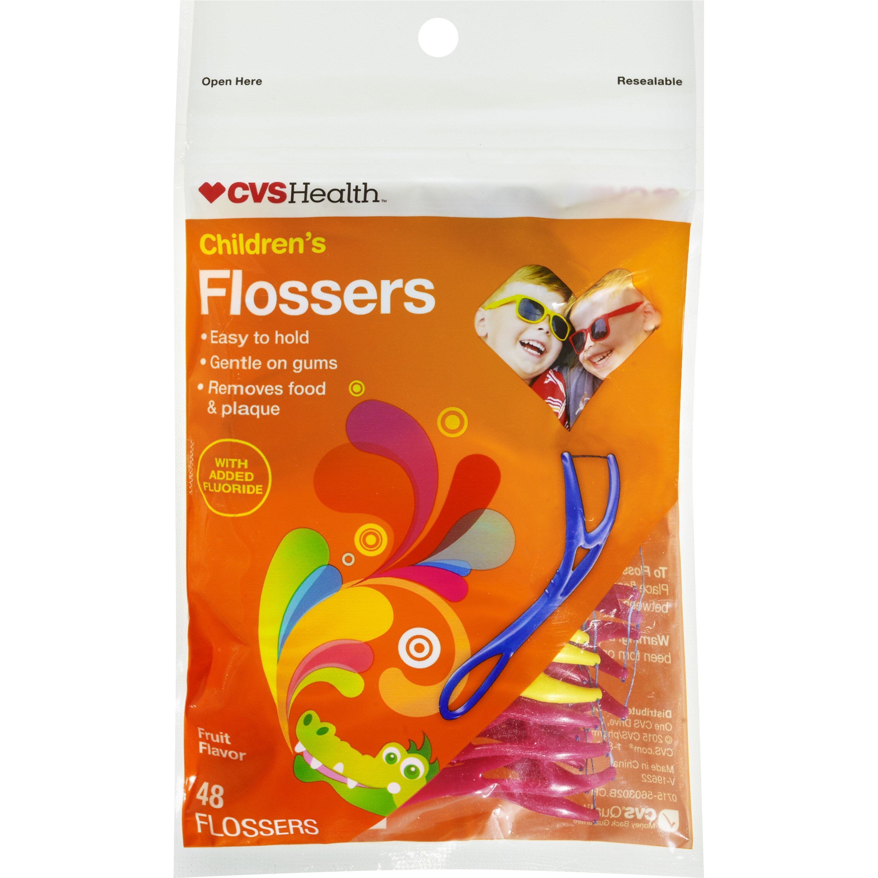 CVS Health Kid's Flossers, 48CT