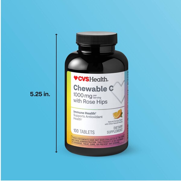 CVS Health Chewable Vitamin C Tablets, 100 CT