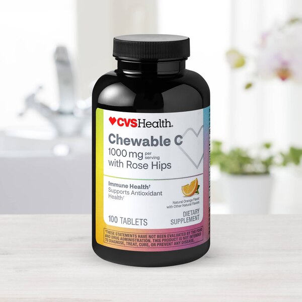 CVS Health Chewable Vitamin C Tablets, 100 CT