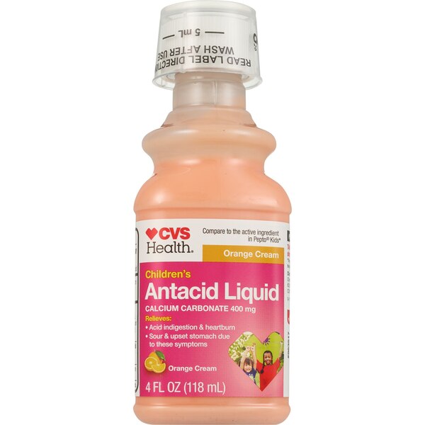 CVS Health Children's Antacid Liquid, Orange Cream