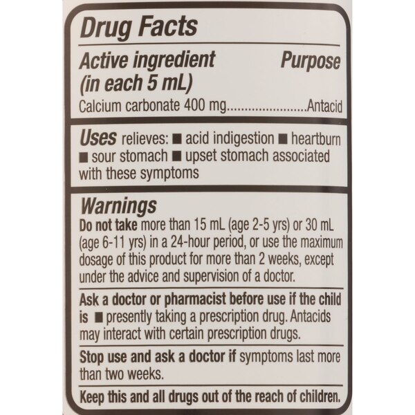 CVS Health Children's Antacid Liquid, Orange Cream