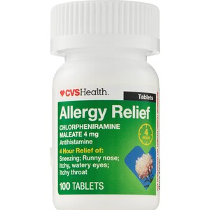 CVS Health 4HR Allergy Relief Chlorpheniramine Maleate, 100 CT