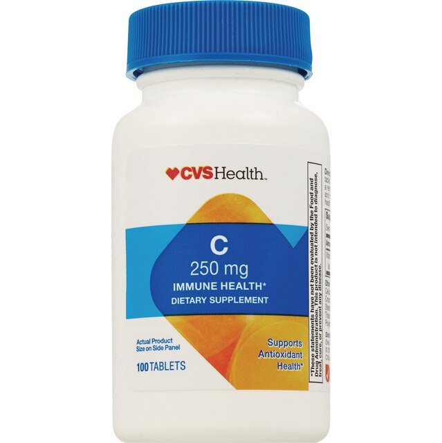 CVS Health - Vitamina C en tabletas, 250 mg, 100 u.