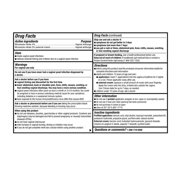 CVS Health Miconazole 3 Vaginal Antifungal Combination Pack