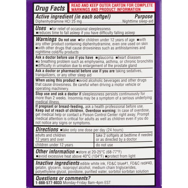 CVS Health Nighttime Sleep Aid Softgels
