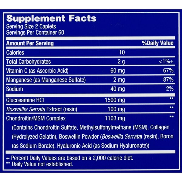 CVS Health Glucosamine Chondroitin with MSM Caplets