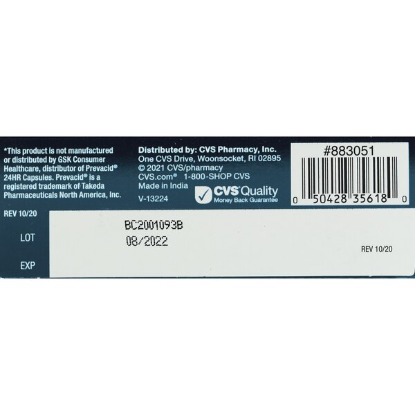CVS Health Delayed-Release Acid Reducer Tablets, 15 MG