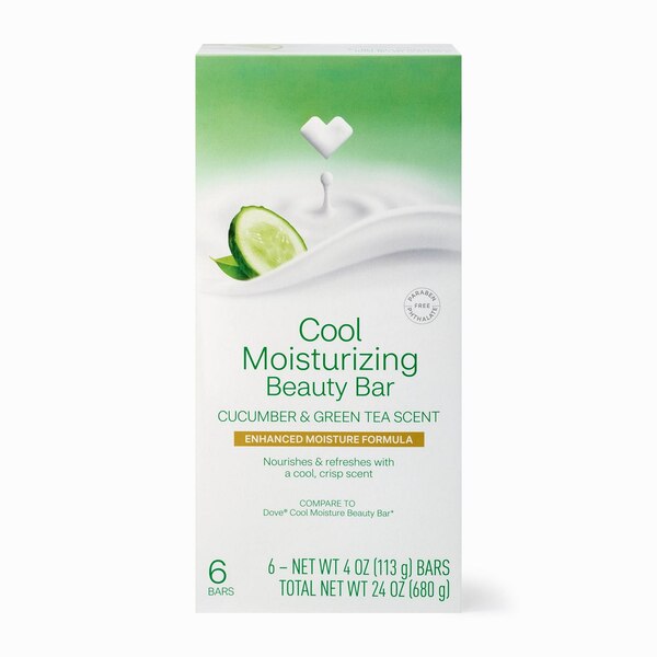 Beauty 360 Cool Moisturizing Cucumber & Green Tea Beauty Bar, 24 OZ