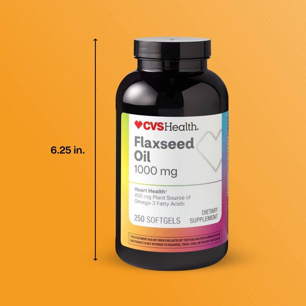 CVS Health Flaxseed Oil Softgels, 250 CT