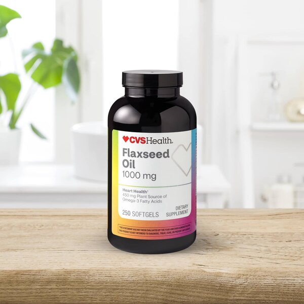 CVS Health Flaxseed Oil Softgels, 250 CT