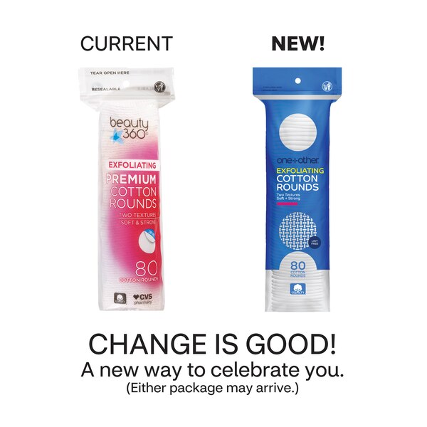 one+other Exfoliating Premium Cotton Rounds