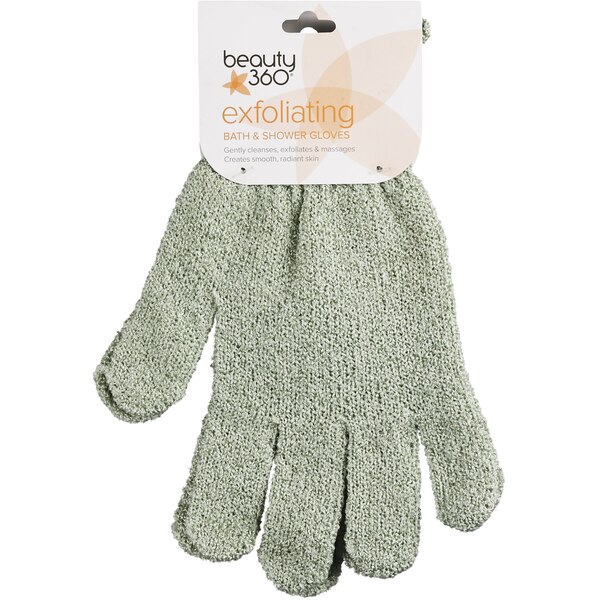 Beauty 360 Exfoliating Bath & Shower Gloves