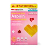 CVS Health Adult Low Dose Aspirin 81 MG Chewable Tablets, Cherry, thumbnail image