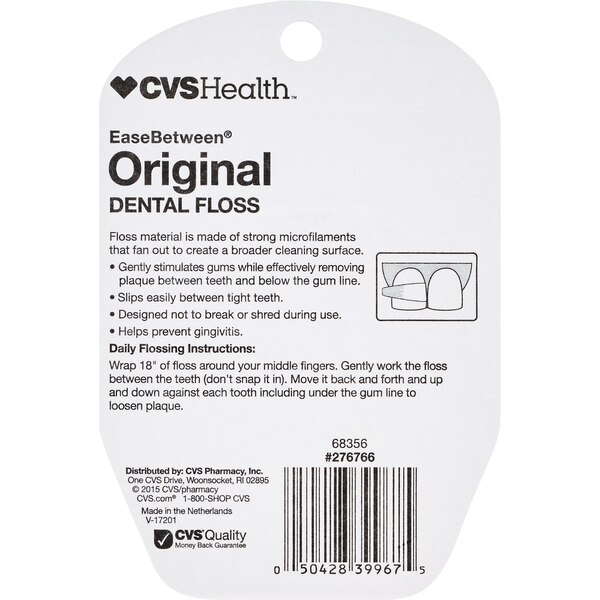 CVS Health EaseBetween Original Dental Floss, Fresh Mint