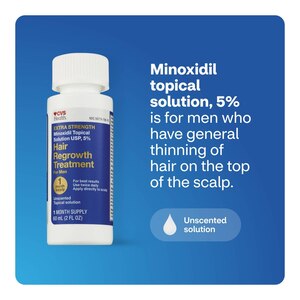 CVS Health Men's Extra Strength 5% Minoxidil Solution for Hair Regrowth, 1 Month Supply - CVS Pharmacy