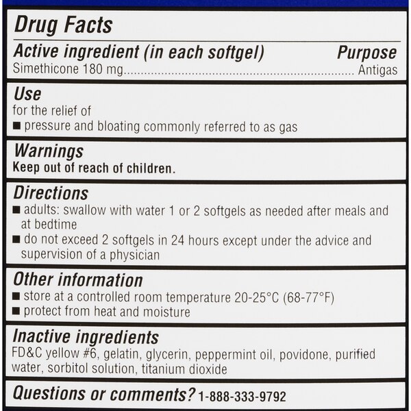 CVS Health Ultra Strength Gas Relief 180 MG Softgels