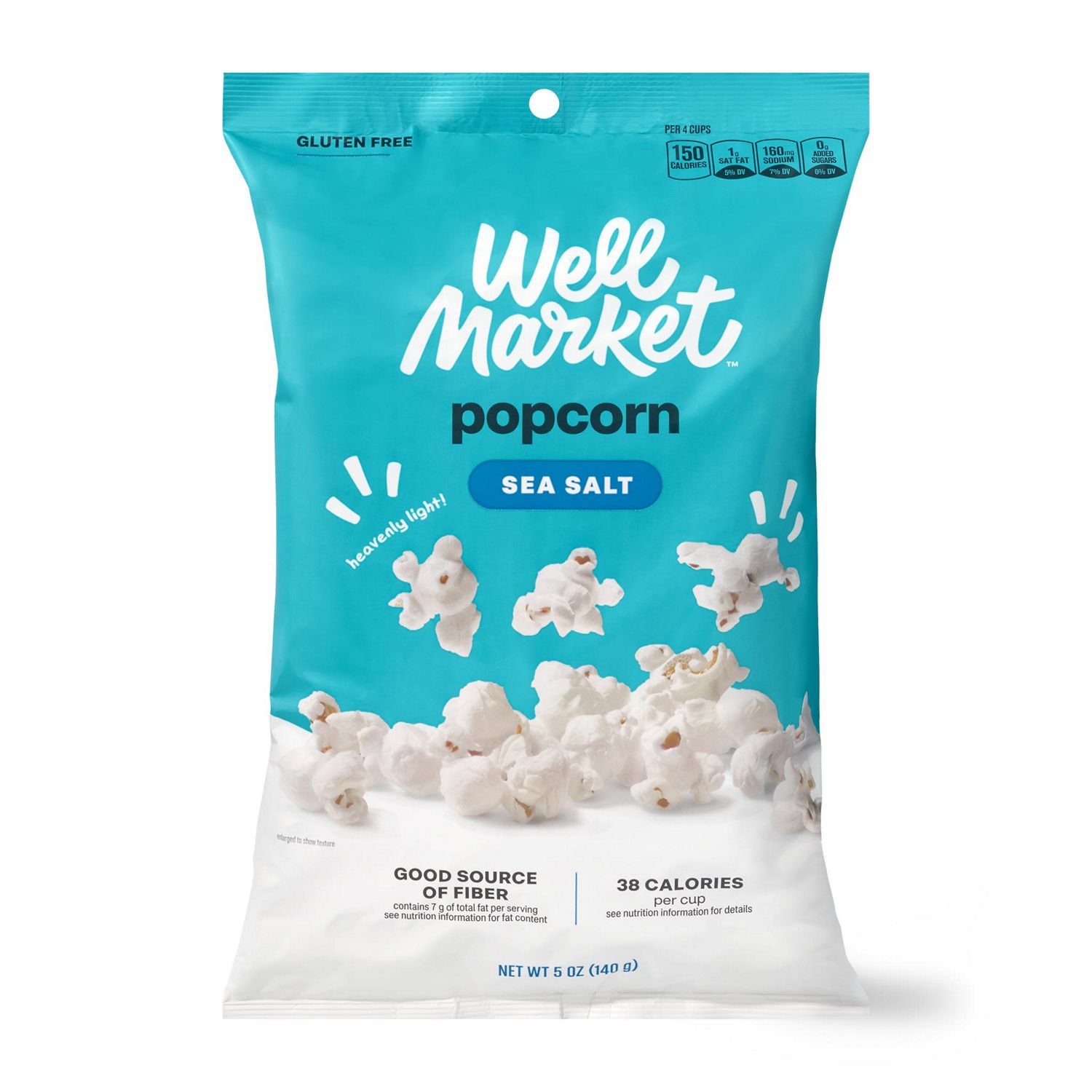 Well Market, Sea Salt Popcorn, 5 oz