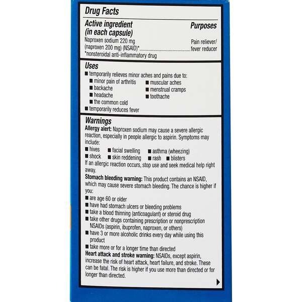 CVS Health Naproxen Sodium 220 MG Liquidid-Filled Capsules