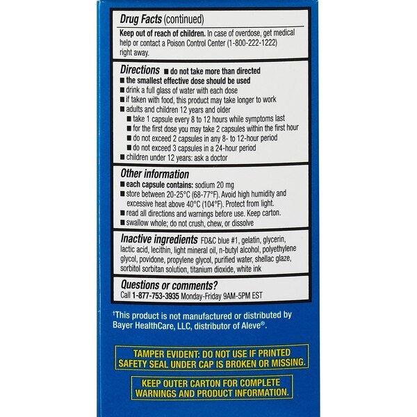 CVS Health Naproxen Sodium 220 MG Liquidid-Filled Capsules