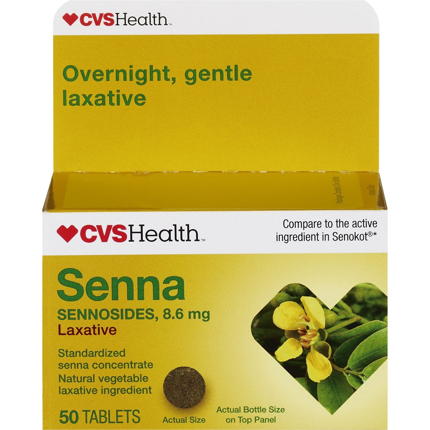 CVS - Tabletas laxantes, Senna
