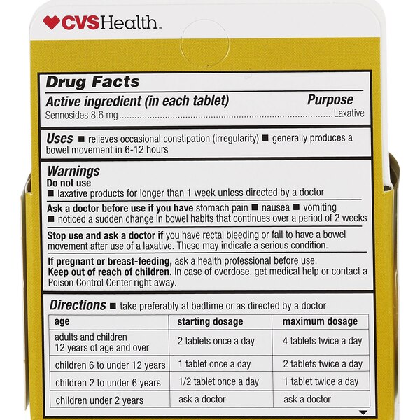 CVS Health Senna Laxative Tablets