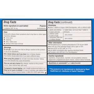 CVS Health 24HR Allergy Relief Loratadine Orally Disintegrating Tablets, 30 Count, 10 Count